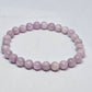 Kunzite Round Bead Crystal Bracelet - Rivendell Shop