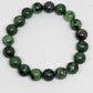 Ruby Zoisite Round Bead Crystal Bracelet - Rivendell Shop