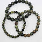Serpentine Round Bead Crystal Bracelet - Rivendell Shop