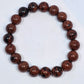Mahogany Obsidian Round Bead Crystal Bracelet - Rivendell Shop
