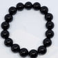Black Onyx Round Bead Crystal Bracelet - Rivendell Shop
