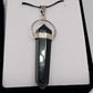 Black Obsidian Stirling Silver Point Pendant - Rivendell Shop