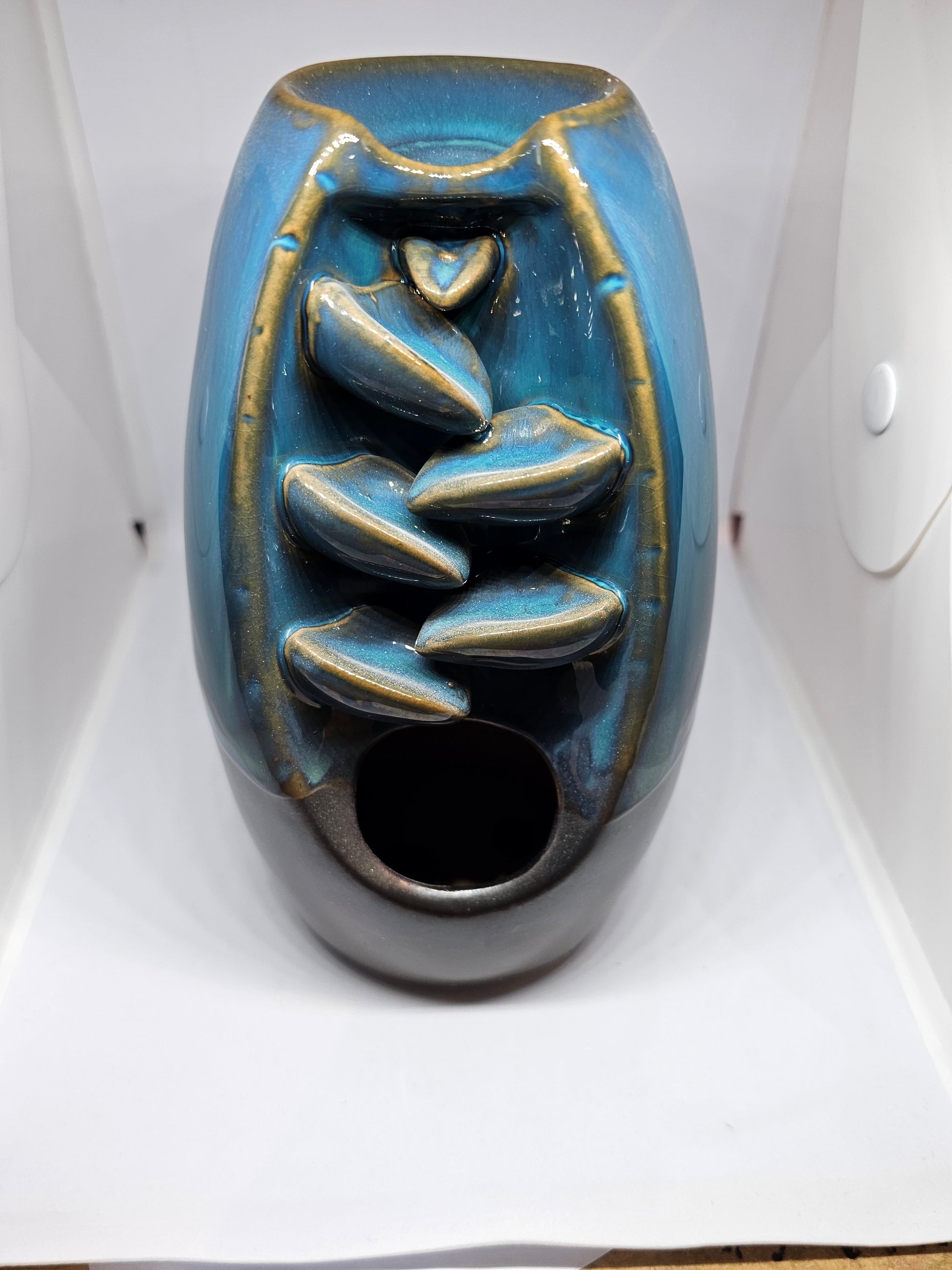 Blue Waterfall Incense Cone Burner - Rivendell Shop
