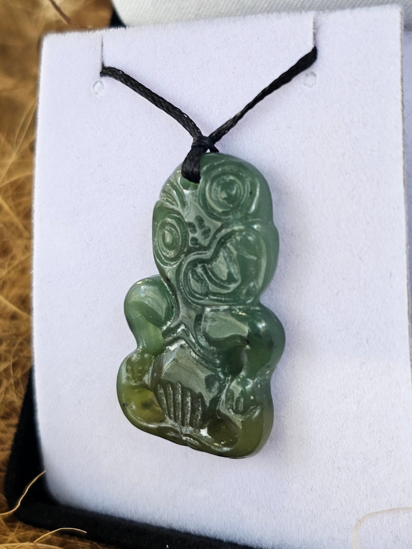 Tiki Greenstone Pendant - Rivendell Shop