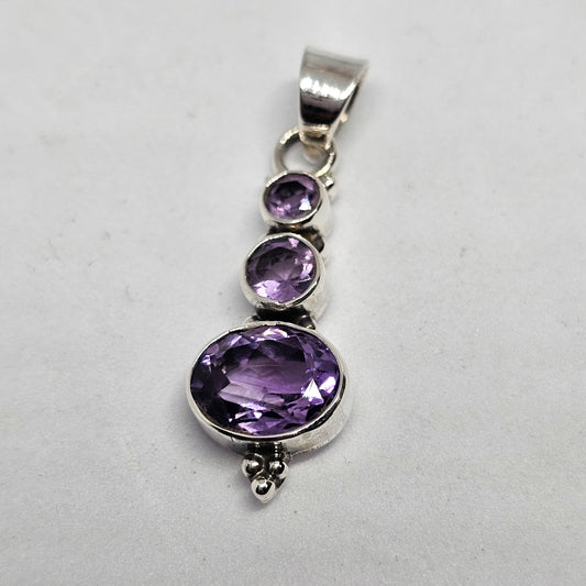 Amethyst Pendant 3 pices - Rivendell Shop