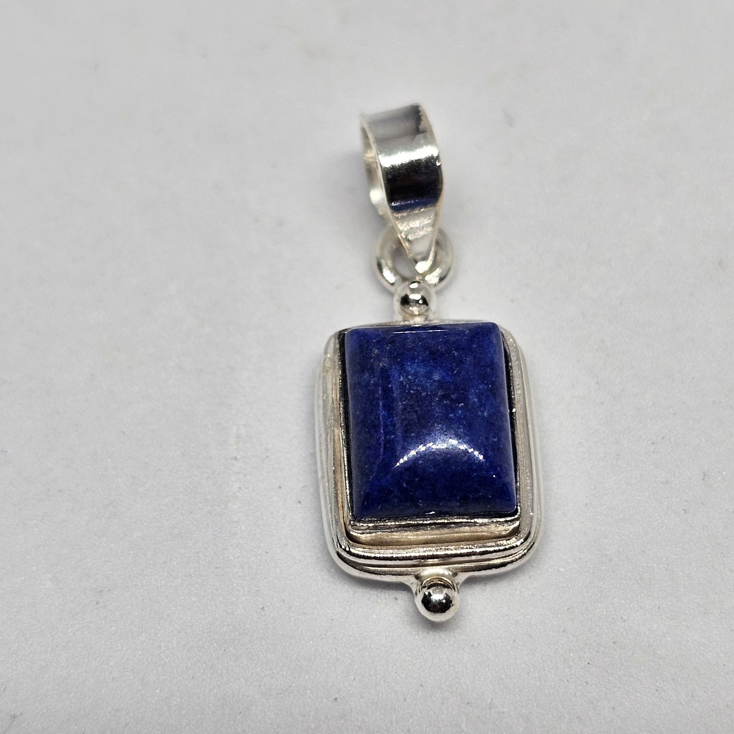 Lapis lazuli tear square pendant - Rivendell Shop