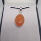 Carnelian sterling silver pendant - Rivendell Shop
