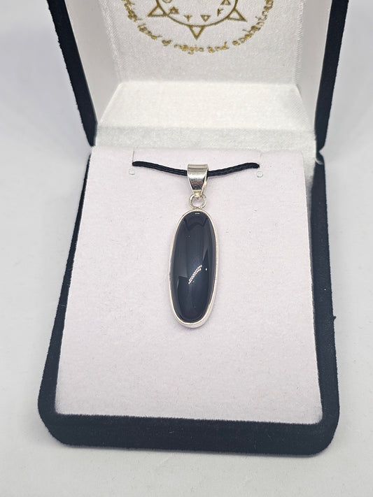 Black Onyx Pendant - Rivendell Shop