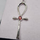 Garnet Ankh Pendant - Rivendell Shop