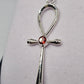 Garnet Ankh Pendant - Rivendell Shop