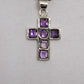 Amethyst Cross Pendant - Rivendell Shop