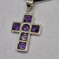 Amethyst Cross Pendant - Rivendell Shop
