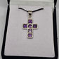 Amethyst Cross Pendant - Rivendell Shop