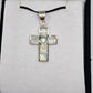 Moonstone Cross Pendant - Rivendell Shop