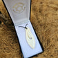 Handcarved Fish Hook Bone Carving Pendant - Hei Matau - Rivendell Shop