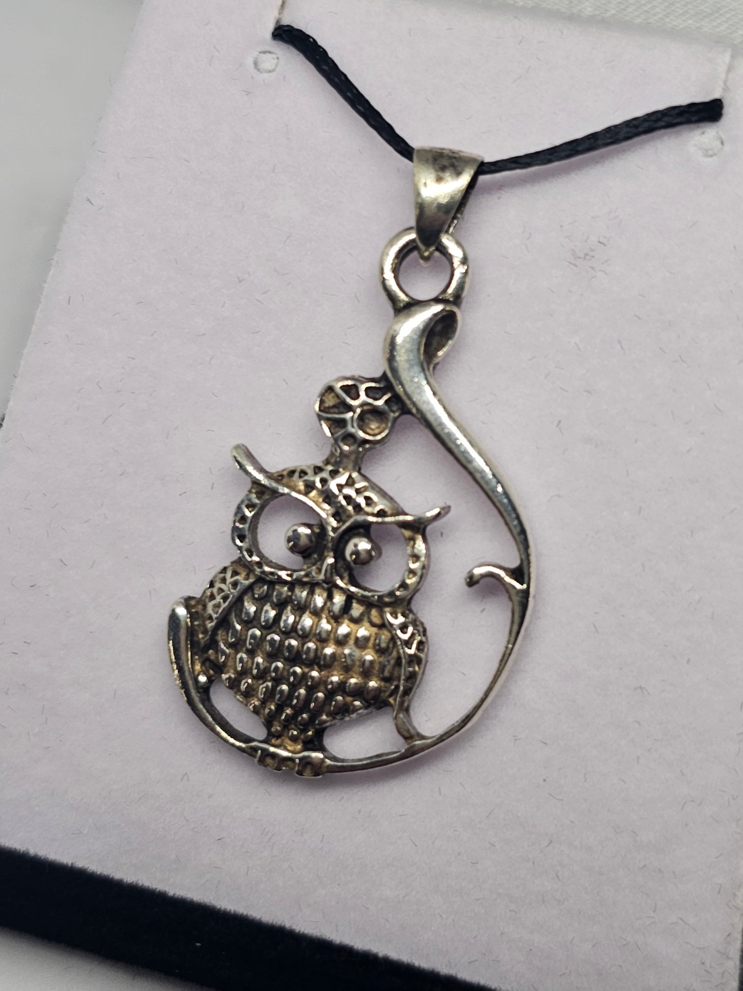 Sterling Silver Owl Pendant - Rivendell Shop