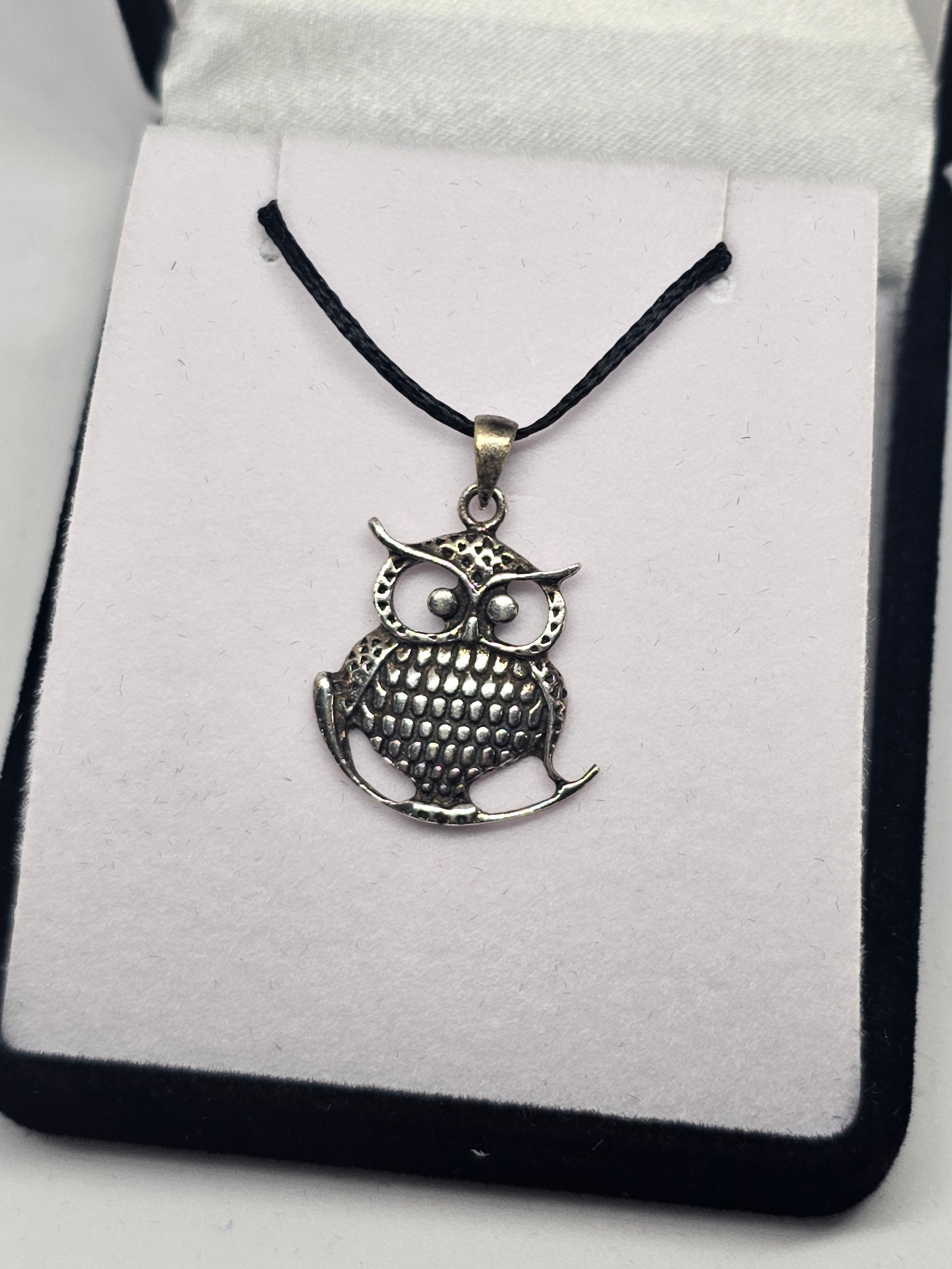 Sterling Silver Owl Pendant - Rivendell Shop