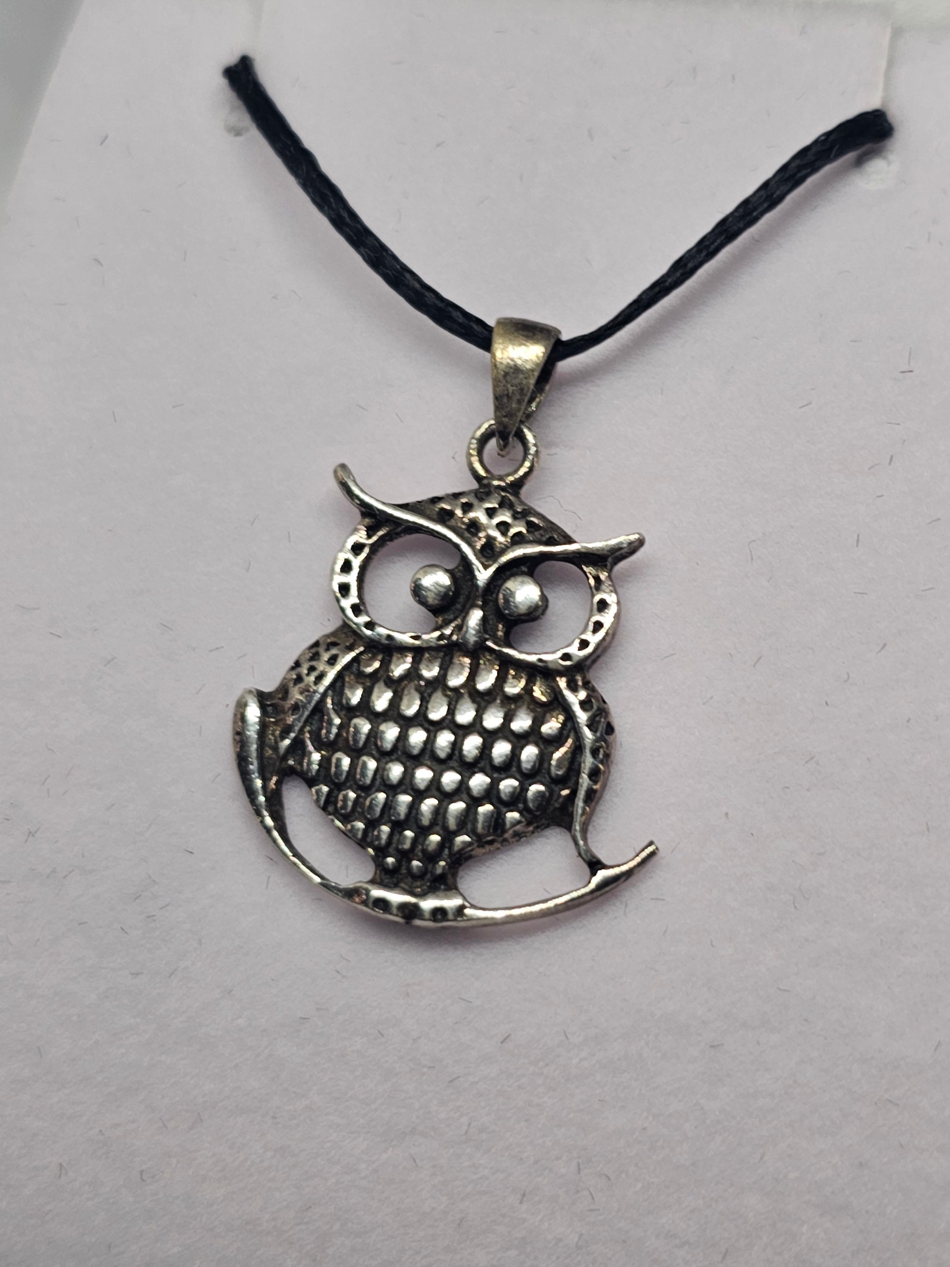 Sterling Silver Owl Pendant - Rivendell Shop