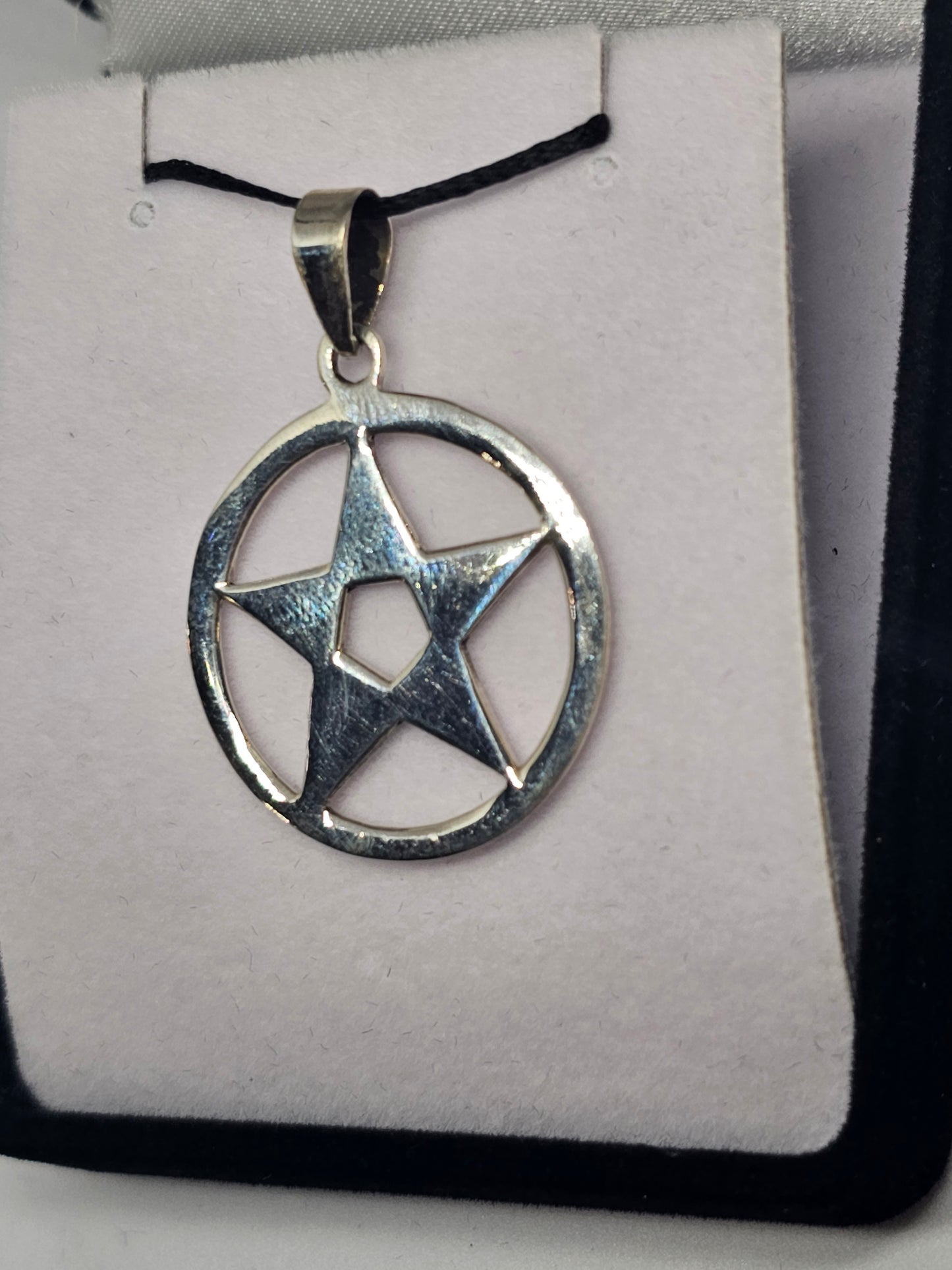 Sterling Silver Pentagram Pendant - Rivendell Shop