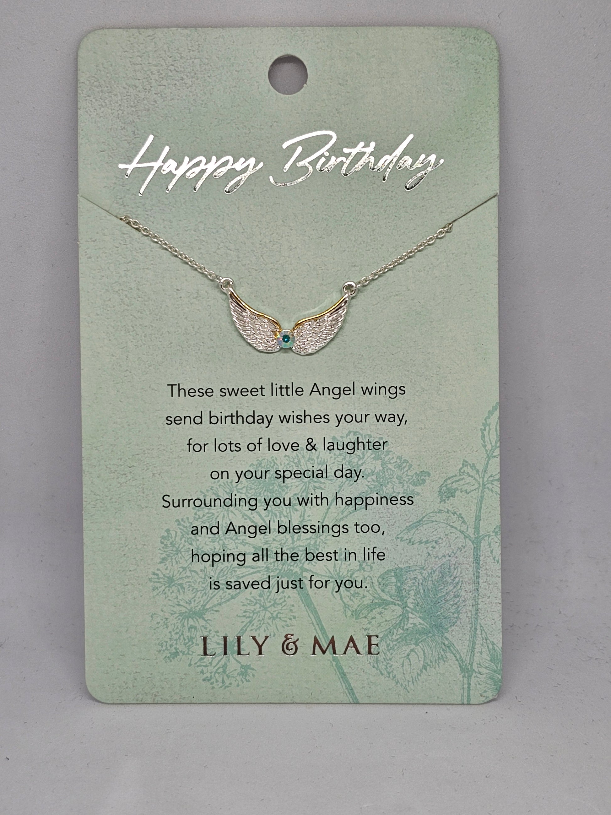 Happy Birthday - Angel Necklace - Rivendell Shop