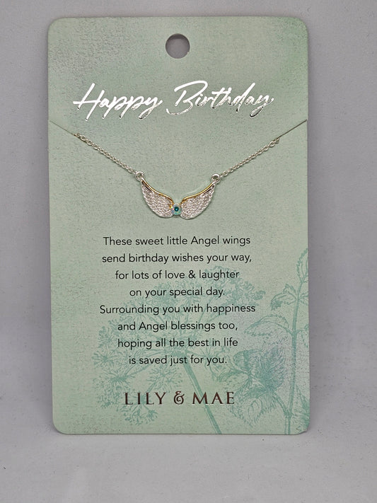 Happy Birthday - Angel Necklace - Rivendell Shop