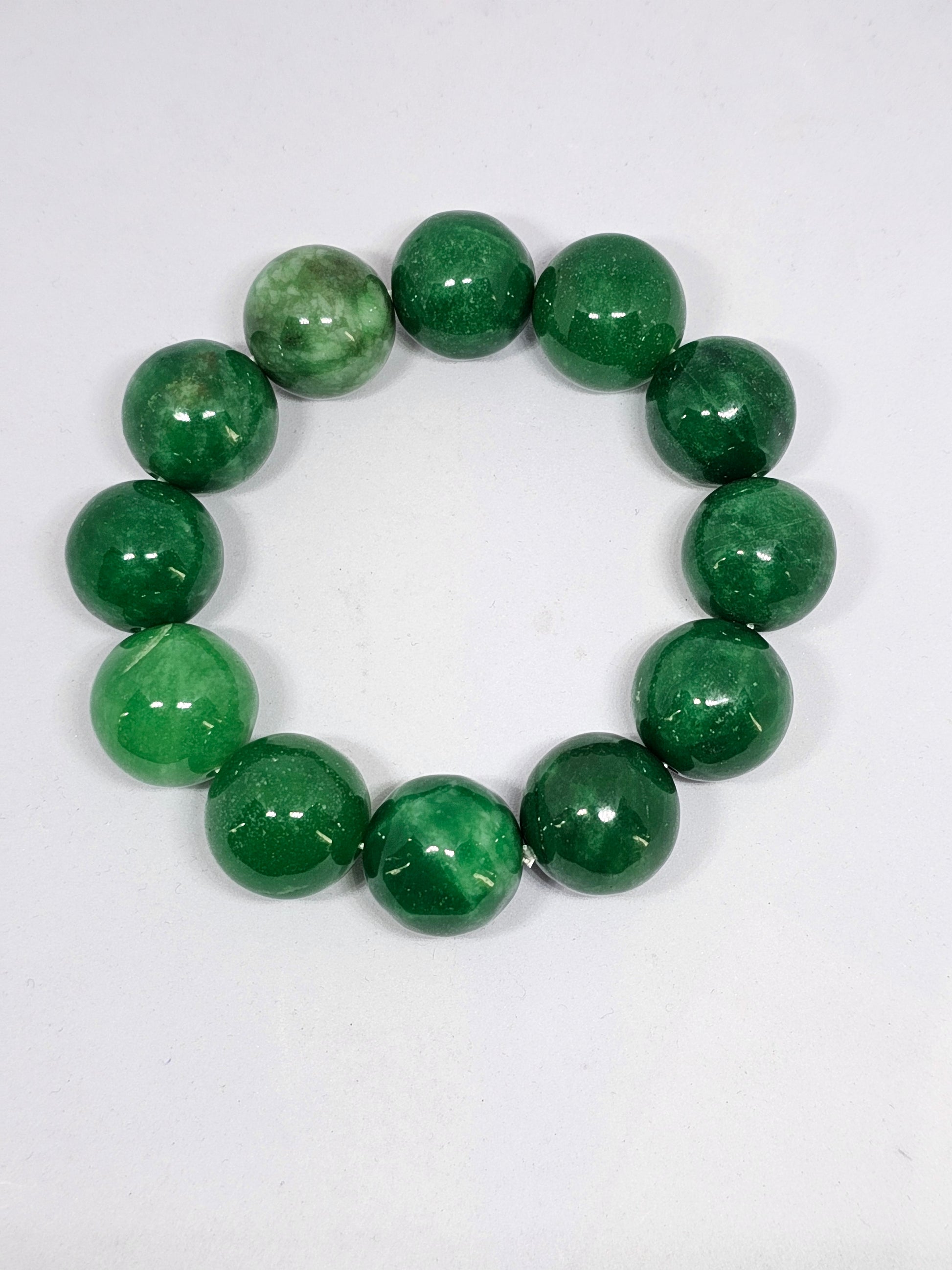 Jade Round Bracelet XXL - Rivendell Shop
