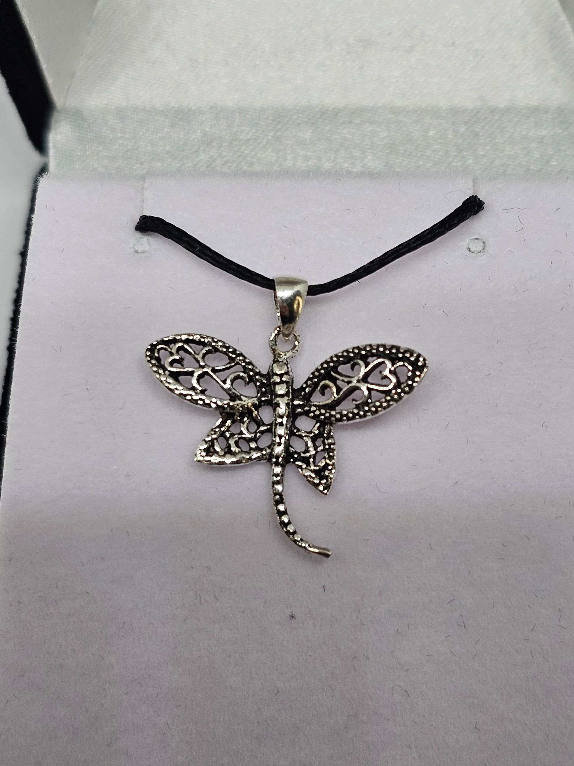 Dragonfly Sterling Silver Pendant - Rivendell Shop