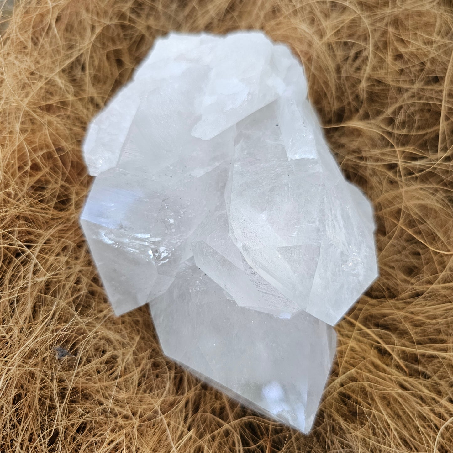 Clear quartz cluster