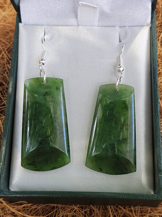 Greenstone Drop Earrings