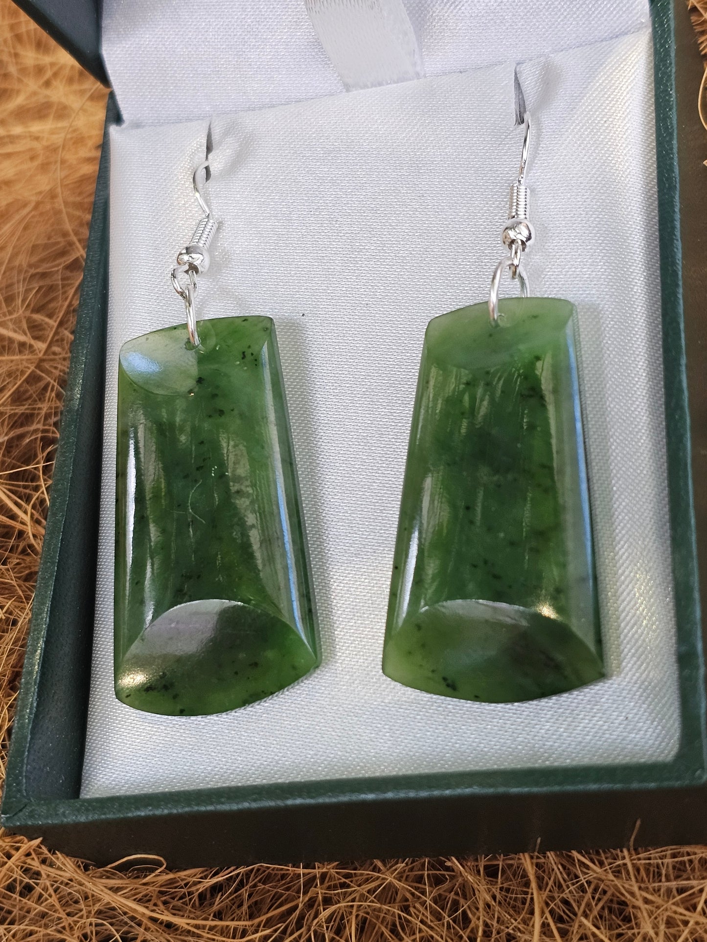 Greenstone Drop Earrings