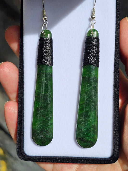 Greenstone Drop Earrings - Rivendell Shop
