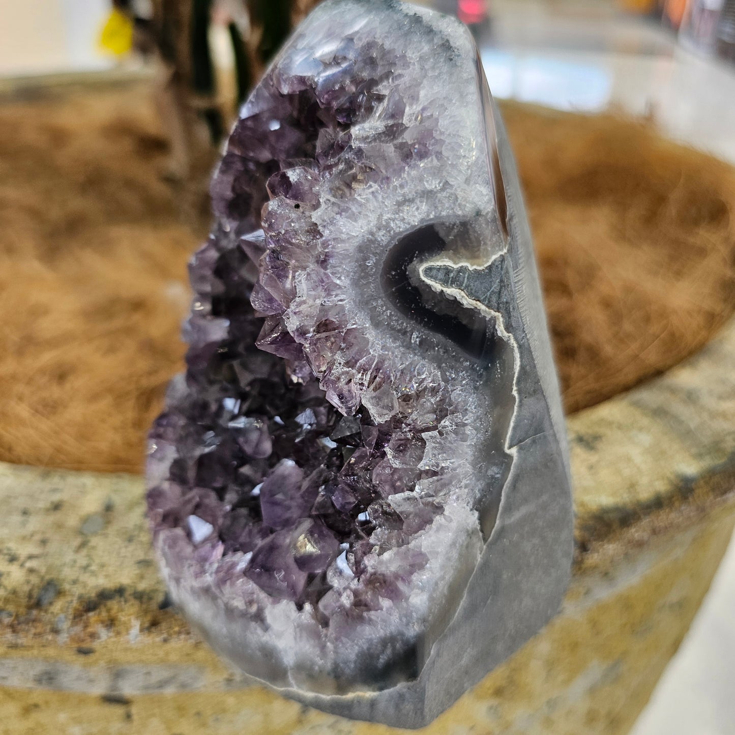 Standing amethyst