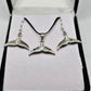 Whale Tail Pendant & Earrings Set - Rivendell Shop