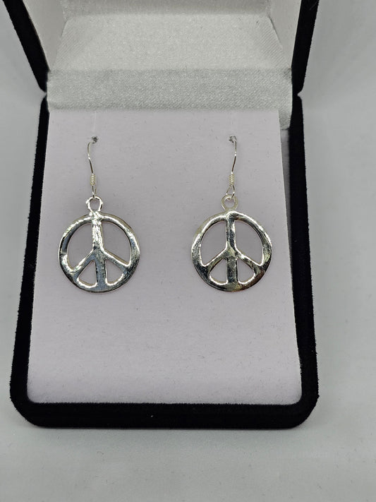 Peace Sign Earrings - Rivendell Shop