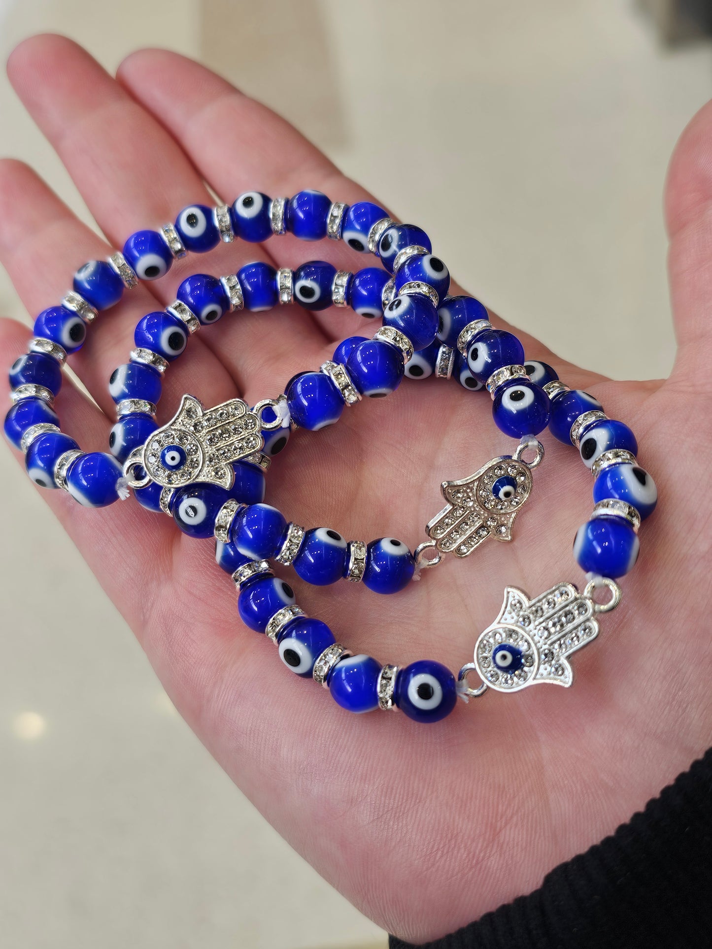 Evil Eye Bracelet - Small Hamsa