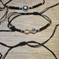 Evil Eye Wax Bracelet - Black & Gold Assorted - Rivendell Shop