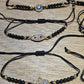 Evil Eye Wax Bracelet - Black & Gold Assorted - Rivendell Shop