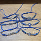 Evil Eye Wax Bracelet - Blue/Silver Assorted - Rivendell Shop