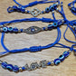 Evil Eye Wax Bracelet - Blue/Silver Assorted - Rivendell Shop