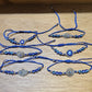 Evil Eye Wax Bracelet - Blue/Silver Assorted - Rivendell Shop