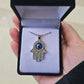 Evil Eye Pendant - Silver Hamsa - Rivendell Shop