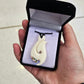 Handcarved Bone Pendant with Paua - Rivendell Shop