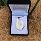 Handcarved Bone Pendant with Paua - Rivendell Shop