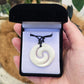 Handcarved Bone Koru Pendant - Rivendell Shop
