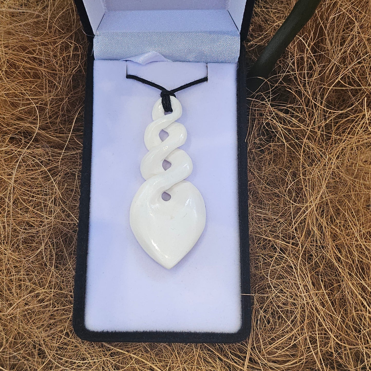 Handcarved Twist Bone Carving Pendant