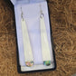 Bone earrings with Paua - Rivendell Shop