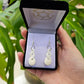 Handcarved Double Twist Bone Carving Earrings - Pikorua - Rivendell Shop