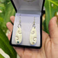 Bone Earrings with Koru indentation - Rivendell Shop