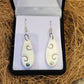 Bone Earrings with Koru indentation - Rivendell Shop