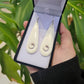 Long Bone Earrings with Koru - Rivendell Shop